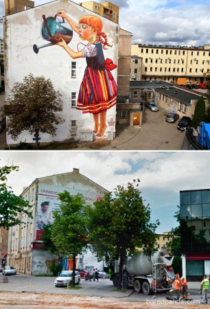 15 невероятных преображения зданий после работы уличных художников