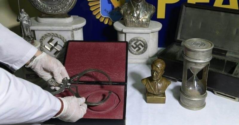 Клад нацистских артефактов недавно обнаруженный в Аргентине